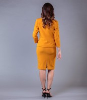 Дамско сако в жълт цвят със 7/8 ръкав
