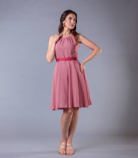 Малинова лятна рокля MATEA