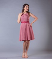 Малинова лятна рокля MATEA