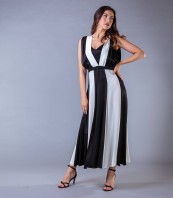 Дамска елегантна ефектна дълга рокля MAXI