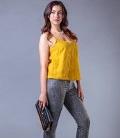 Стилен дамски сив панталон