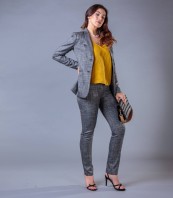 Стилен дамски сив панталон
