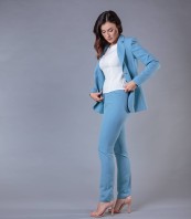 Стилен дамски син панталон