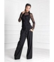 Дълги панталони с широки крачоли тип Палацо