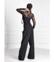 Дълги панталони с широки крачоли тип Палацо