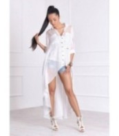 Асиметричен памучен топ