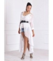 Асиметричен памучен топ