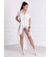 Асиметричен памучен топ