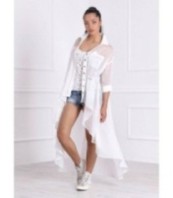 Асиметричен памучен топ