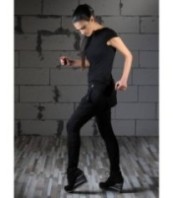 Черен топ с къси ръкави