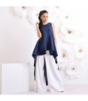 Асиметрична елегантна туника без ръкави