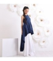 Асиметрична елегантна туника без ръкави