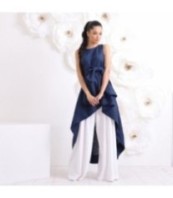 Асиметрична елегантна туника без ръкави