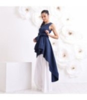 Асиметрична елегантна туника без ръкави