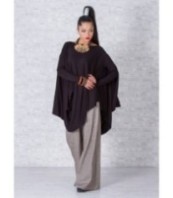 Екстравагантна асиметрична туника с дълъг ръкав