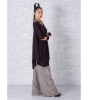 Екстравагантна асиметрична туника с дълъг ръкав