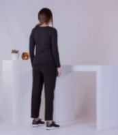 ежедневна черна блуза