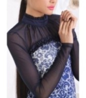 Винтидж блуза с дантела