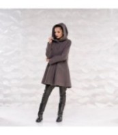 Вълнено палто с широка кройка