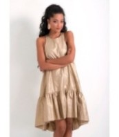 Ленена рокля без ръкави