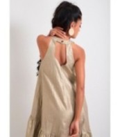 Ленена рокля без ръкави