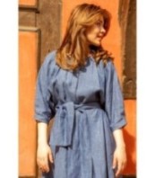 Летна рокля с дълъг ръкав