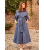 Летна рокля с дълъг ръкав