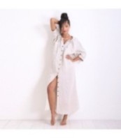 Летна бохемска рокля с колан