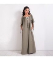 Плажна бохемска ленена рокля