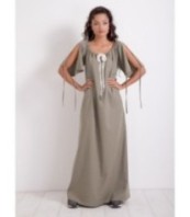 Плажна бохемска ленена рокля