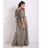 Плажна бохемска ленена рокля