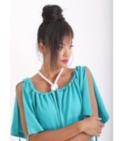 Ленена рокля в тюркоазено