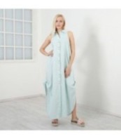 Ленена рокля без ръкави Лени