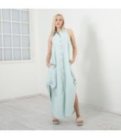 Ленена рокля без ръкави Лени