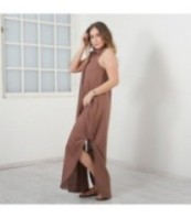 Ленена рокля без ръкави Лени