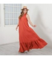 Дълга ленена рокля Джулия