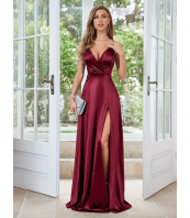 Официална рокля за Сватба, V-образно деколте, Елегантна рокля за Парти и Банкет