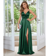 Официална рокля за Сватба, V-образно деколте, Елегантна рокля за Парти и Банкет