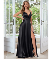 Официална рокля за Сватба, V-образно деколте, Елегантна рокля за Парти и Банкет