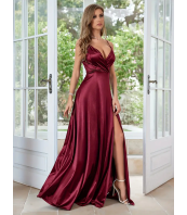 Официална рокля за Сватба, V-образно деколте, Елегантна рокля за Парти и Банкет