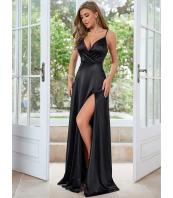 Официална рокля за Сватба, V-образно деколте, Елегантна рокля за Парти и Банкет