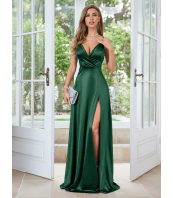 Официална рокля за Сватба, V-образно деколте, Елегантна рокля за Парти и Банкет