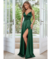 Официална рокля за Сватба, V-образно деколте, Елегантна рокля за Парти и Банкет