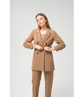 Удължено сако в бежов цвят Етере дамска мода, дамски дрехи, сака и рокли