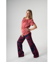 Дамска блуза с къс ръкав