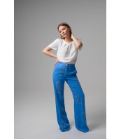 Дамска блуза с къс ръкав