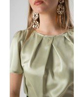 Дамска блуза с къс ръкав