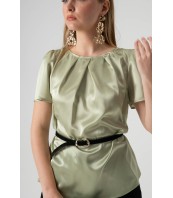 Дамска блуза с къс ръкав