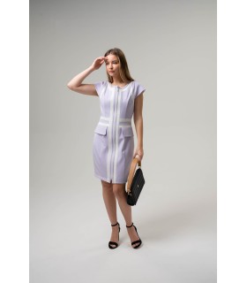 вталена рокля с цип MILAN