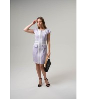 вталена рокля с цип MILAN